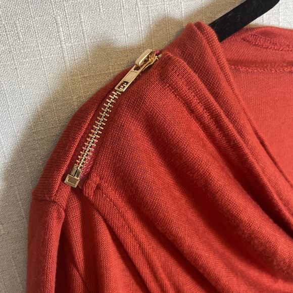 Soft Surroundings Ridley Tunic Top Size Large Petite Cowl Neck Wrap Long Sleeve - Picture 3 of 9